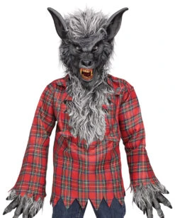 Werwolf Kinderkostüm Grau -Cosly Verkaufsgeschäft graues werwolfs kostuem fuer kinder grey werewolf costume for kids gruseliges halloween kostuem scarry halloween costumes 50909 6