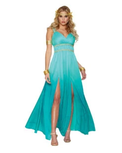 Aphrodite Damen Kostümkleid Türkis