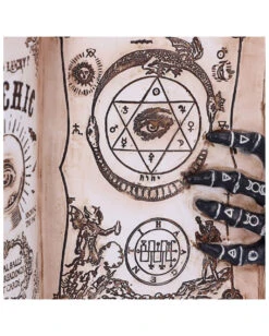 Hellseher Zauberbuch Deko 25,8cm -Cosly Verkaufsgeschäft grimoire hexenbuch deko psychic compendium deco halloween tischdekoration 51062 06