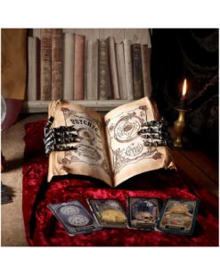 Hellseher Zauberbuch Deko 25,8cm -Cosly Verkaufsgeschäft grimoire hexenbuch deko psychic compendium deco halloween tischdekoration 51062 07