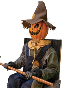Schaurige Kürbis Vogelscheuche Halloween Animatronic -Cosly Verkaufsgeschäft grinsende kuerbis vogelscheuche halloween animatronic jack pumpkin halloween animatronic halloween und horror deko und animatronics 50974 3