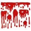 3D Blut Gel Fenster Halloween Dekoration -Cosly Verkaufsgeschäft halloween 3d blut fenster dekoration halloween 3d blood window decoration fensterblut horror party 53247