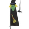 Hexe Halloween Fahne 150cm -Cosly Verkaufsgeschäft halloween fahne hexe 150cm nylon halloween flag witch halloween garten deko hexe 52541