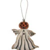 Holz Ornament Halloween Kürbisgeist 8cm