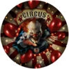 Horror Clown Zirkus Pappteller 6 St. -Cosly Verkaufsgeschäft halloween horrorclown circus pappteller halloween horror clown circus paper plate horror zirkus dekoration 53170