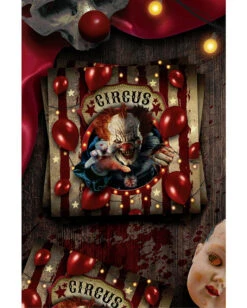 Horror Clown Zirkus Servietten 12 St. -Cosly Verkaufsgeschäft halloween horrorclown circus servietten halloween horror clown circus napkins horror zirkus dekoration 53171 2