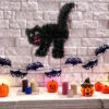 Schwarze Katze Aus Lametta -Cosly Verkaufsgeschäft halloween katze aus lametta halloween cat lametta halloween deko 51728 02