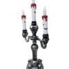 Gothic Kerzenständer Mit LED Kerzen -Cosly Verkaufsgeschäft halloween kerzenstaender mit led kerzen fledermaus licht skull candelabra 38309