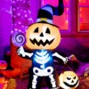 Aufblasbares Leuchtendes Halloween Kürbis Skelett 180 Cm 2 Aufblasbares Leuchtendes Halloween Kürbis Skelett 180 Cm -Cosly Verkaufsgeschäft halloween kuerbis skelett deko aufblasfigur 180cm halloween dekoration und aufblasdeko halloween pumpkin inflatable 53748 2