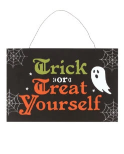 Trick Or Treaters Halloween Schild 20x30cm -Cosly Verkaufsgeschäft halloween schild trick or treat yourself trick or treat yourself halloween sign 53120 01