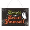 Trick Or Treaters Halloween Schild 20x30cm -Cosly Verkaufsgeschäft halloween schild trick or treat yourself trick or treat yourself halloween sign 53120 03