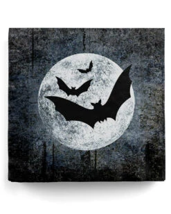 Halloween Servietten Mit Mond & Fledermäusen 20 St.