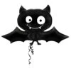 Fledermaus Folienballon Schwarz -Cosly Verkaufsgeschäft halloween folienballon fledermaus comic luftballon partyballons bat foil balloon black 26471