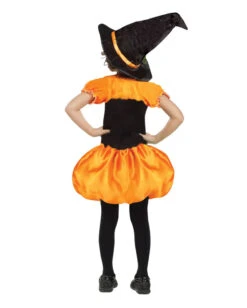 Süße Kürbis Hexe Kinderkostüm -Cosly Verkaufsgeschäft halloween kuerbis hexenkostuem fuer maedchen halloween kostueme fur kinder bild2 21164