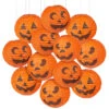 Kürbis Laternen 12er Pack -Cosly Verkaufsgeschäft halloween kuerbis lampion 12er pack halloween dekoration gespenster deko pumpkin lampion decoration 26640 01