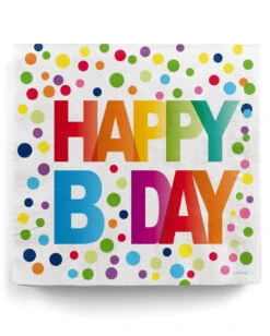 20 Happy B-Day Party-Servietten