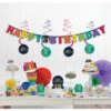 Happy Birthday Partydeko Set Regenbogen 17-tlg. -Cosly Verkaufsgeschäft happy birthday party deko set regenbogen mini birthday decorating kit 39211