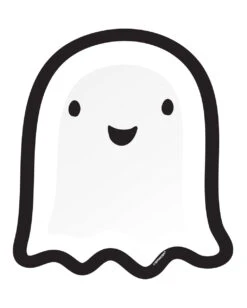 8 Gespenster Halloween Pappteller