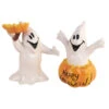 Happy Halloween Kürbisgeist Salz & Pfefferstreuer -Cosly Verkaufsgeschäft happy halloween geister salz und pfefferstreuer halloween wohnungsdeko und homeware halloween ghost salt pepper set 54642