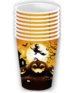 6 Kleine Happy Halloween Kürbis Pappbecher 7 6 Kleine Happy Halloween Kürbis Pappbecher -Cosly Verkaufsgeschäft happy halloween kuerbis pappbecher klein happy halloween pumpkin paper cups small halloween deko kinder 53196 3