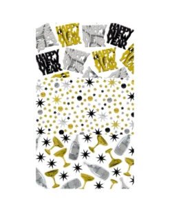 Happy New Year Metallic Streudeko