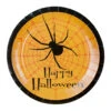 Spinnen Pappteller Happy Halloween 8 St. -Cosly Verkaufsgeschäft happy halloween pappteller partyteller partygeschirr halloween geschirr halloween paper plates 26667