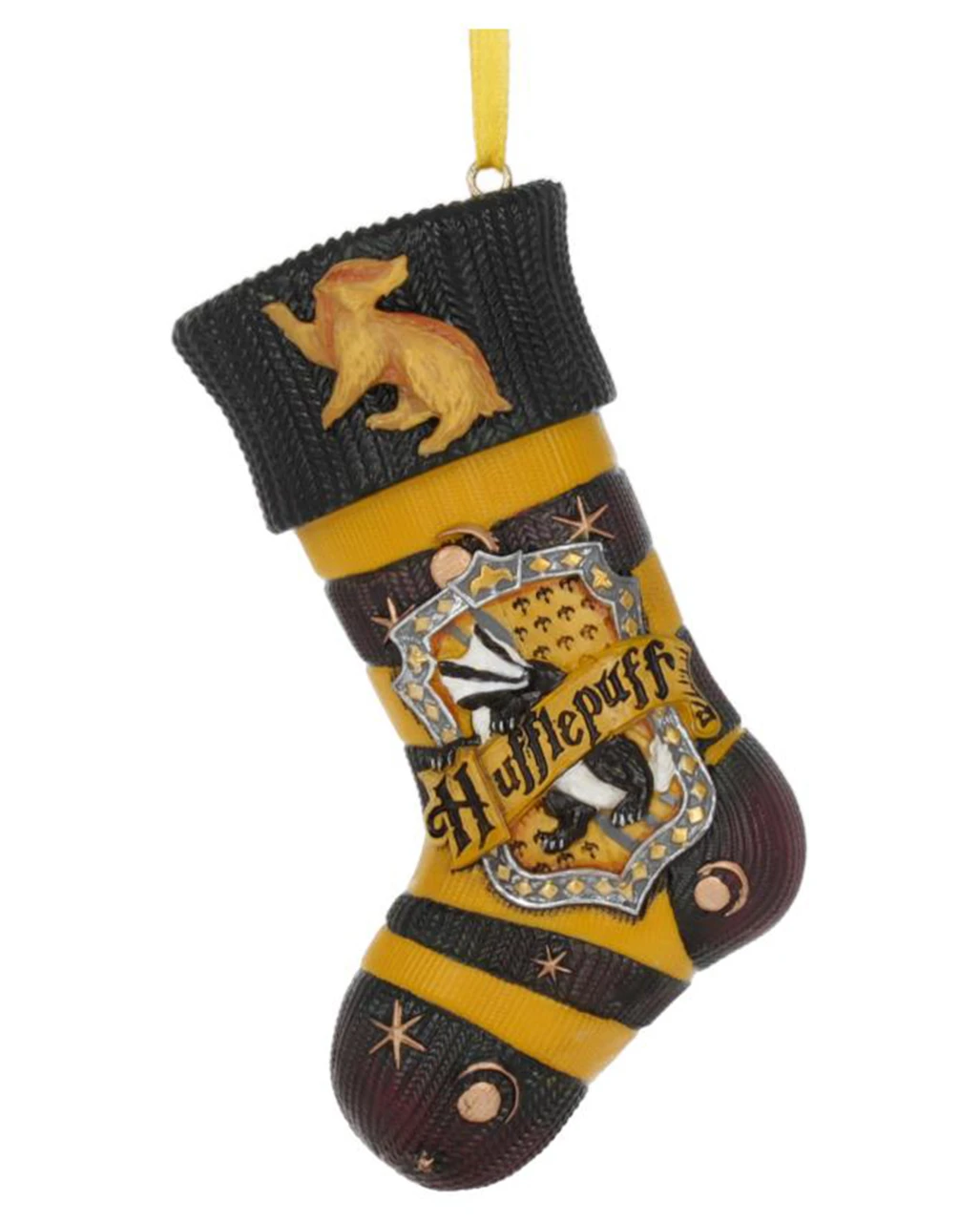 Harry Potter Hufflepuff Socke Christbaumkugel 3 Harry Potter Hufflepuff Socke Christbaumkugel