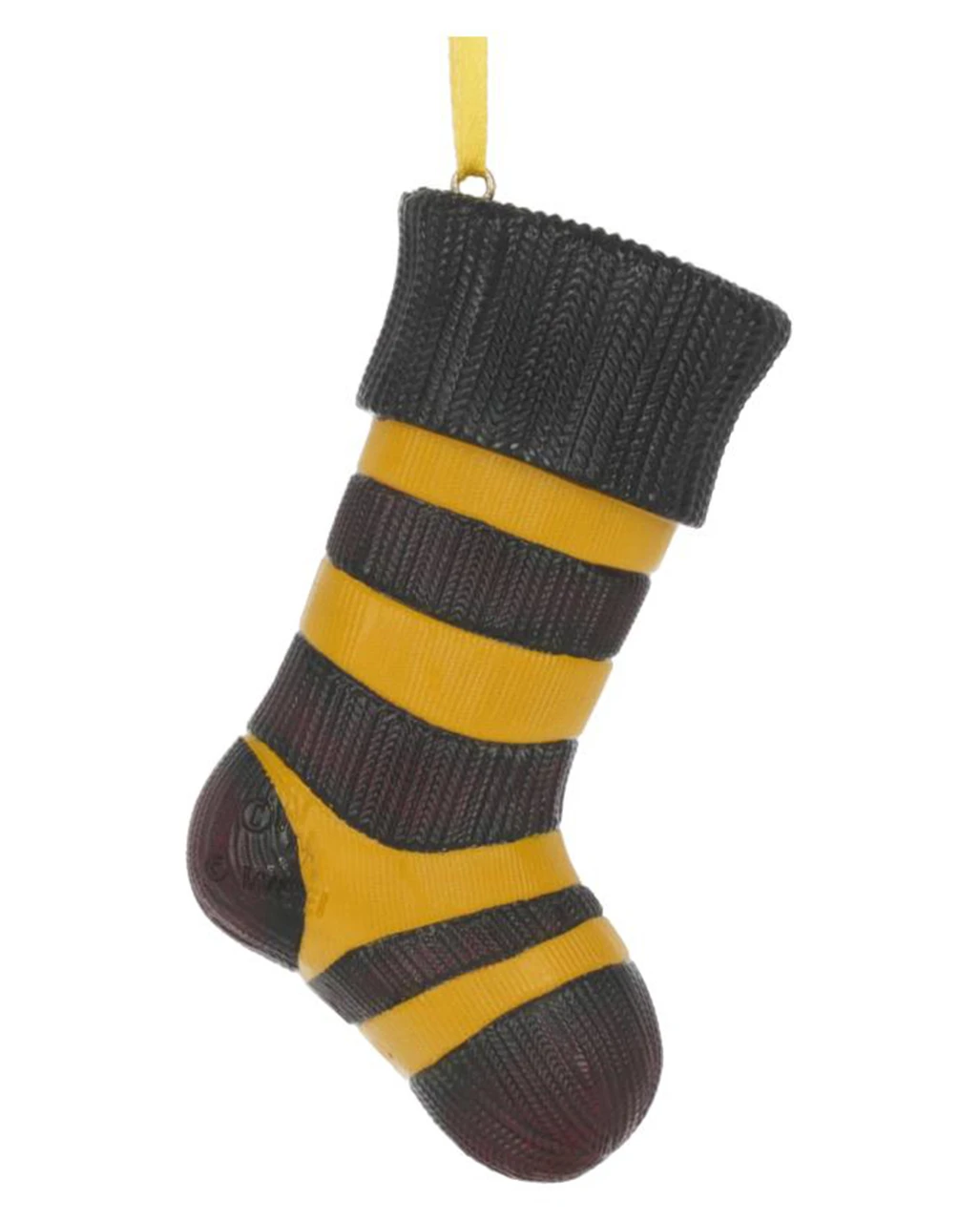 Harry Potter Hufflepuff Socke Christbaumkugel 6 Harry Potter Hufflepuff Socke Christbaumkugel – Bild 4