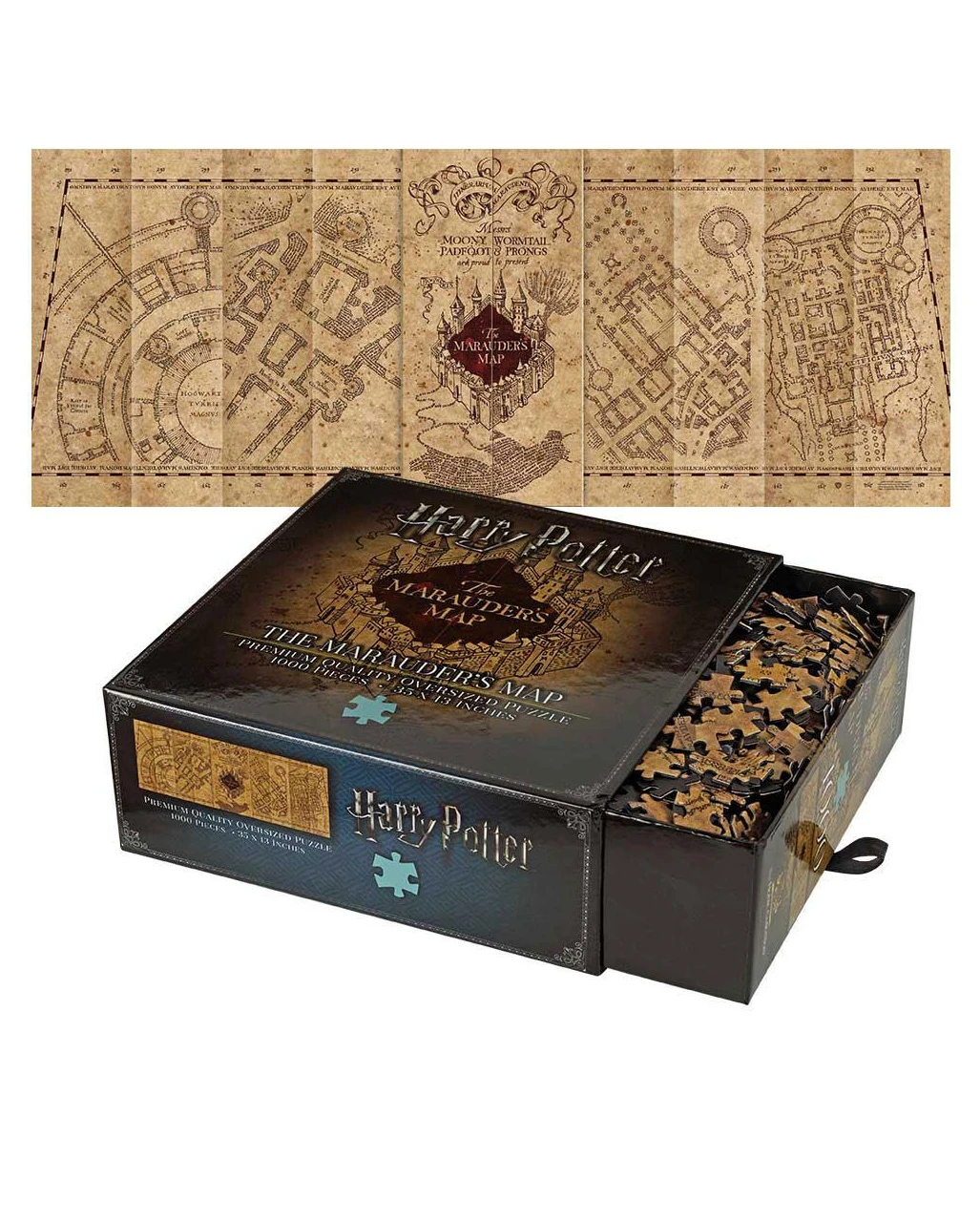 Karte Des Rumtreibers Puzzle 1000 Teile - Harry Potter 3 Karte Des Rumtreibers Puzzle 1000 Teile - Harry Potter