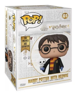 Harry Potter Mit Hedwig 18" Zoll Super Sized Funko POP! -Cosly Verkaufsgeschäft harry potter super sized funko pop figur 48cm harry potter sammlerfigur und geschenkartikel 39890 3