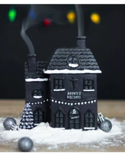 Hounted House Räucherkegel Haus -Cosly Verkaufsgeschäft haunted house raeucherkegel halter haunted house incense cone burner halloween homeware 53588 04