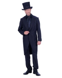 Schwarzer Herrenfrack Deluxe