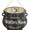 Hexenkessel Dekoschild -Cosly Verkaufsgeschäft hexenkessel haengeschild witches brew cauldron hanging sign halloween deko walpurgisnacht deko 51669 01