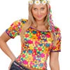 Sexy Hippie Shirt M 1 Sexy Hippie Shirt M -Cosly Verkaufsgeschäft hippie shirt flower power shirt hippie damenkostuem 70er jahre shirt 18257 01