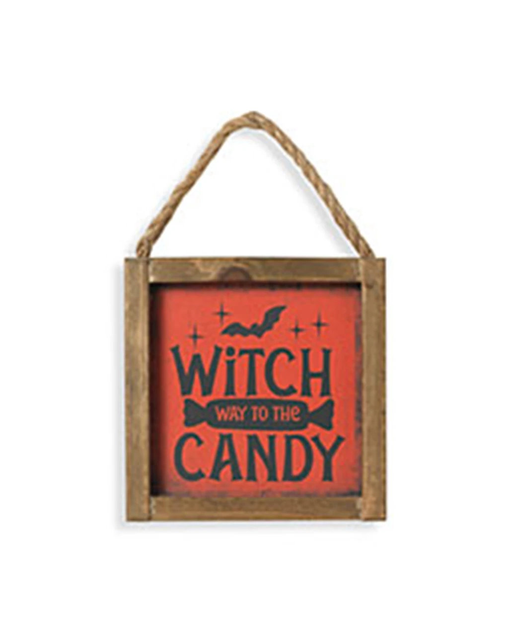 "Witch Way To The Candy" Halloween Wandbild 15cm 3 "Witch Way To The Candy" Halloween Wandbild 15cm