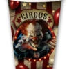Horror Clown Zirkus Pappbecher Groß 6 St. -Cosly Verkaufsgeschäft horrorclown circus pappbecher gross horror clown circus paper cup big horror zirkus dekoration 53174