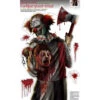 Horrorclown Wandfolie -Cosly Verkaufsgeschäft horrorclown wandfolie halloween partydeko halloweenclown deko wall foil killer clown 26476