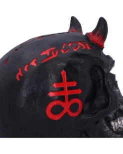 Infernal Teufels Totenschädel 20cm -Cosly Verkaufsgeschäft infernal teufels totenkopf infernal teufels totenschaedel infernal devil skull gothic deko 54566 05