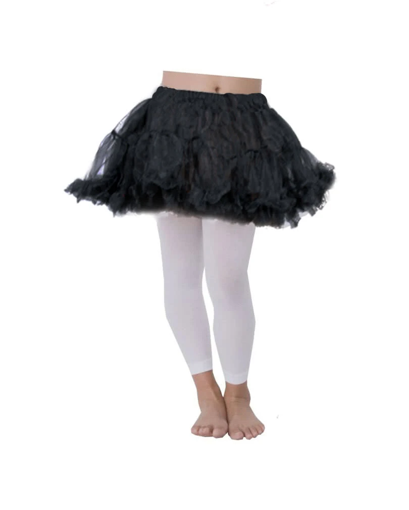 Schwarzer Kinder Petticoat 3 Schwarzer Kinder Petticoat