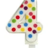 Zahlenkerze Konfetti Nr. 4 (6,5cm) -Cosly Verkaufsgeschäft konfetti zahlenkerze nr 4 confetti candle no 4 geburtstagskerzen kaufen 51281 01