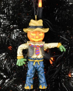 Kürbis Vogelscheuche Christbaumkugel 9,5cm -Cosly Verkaufsgeschäft kuerbis vogelscheuche weihnachtskugel halloween und horror weihnachtsdeko scarecrow ornament 54755 6