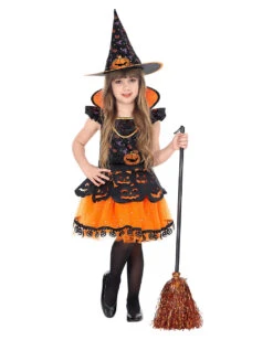 Kürbis Hexe Kinderkostüm -Cosly Verkaufsgeschäft kuerbishexe kinderkostuem pumpkin witch child costume halloween kinderkostuem 51735 04