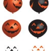 Grinsende Kürbisse Latex Ballons 6 St. -Cosly Verkaufsgeschäft lachende kuerbisse latex ballons smiling pumpkin halloween balloons 38782 01