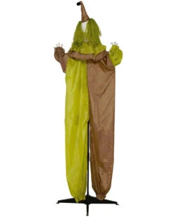 Horror Clown Standfigur Mit Leuchtaugen 180cm -Cosly Verkaufsgeschäft lebensgrosse horror clown figur mit licht 180cm life size horror clown figure with light halloween standfigur clown 53363 3