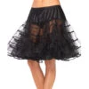Knielanger Petticoat Schwarz -Cosly Verkaufsgeschäft leg avenue petticoat knielang schwarz kostuem unterrock fuer halloween und fasching layered tulle petticoat 29699