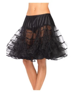 Knielanger Petticoat Schwarz