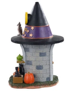 Lemax Spooky Town - Hexengebräu Kaffee -Cosly Verkaufsgeschäft lemax spooky town witches brew coffee halloween dekoration spooky town building 53628 03