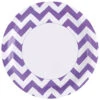Zick-Zack Pappteller Lila 8 St. 2 Zick-Zack Pappteller Lila 8 St. -Cosly Verkaufsgeschäft lila zick zack pappteller tischdekoration sommerparty zickzack muster paper plates 35755