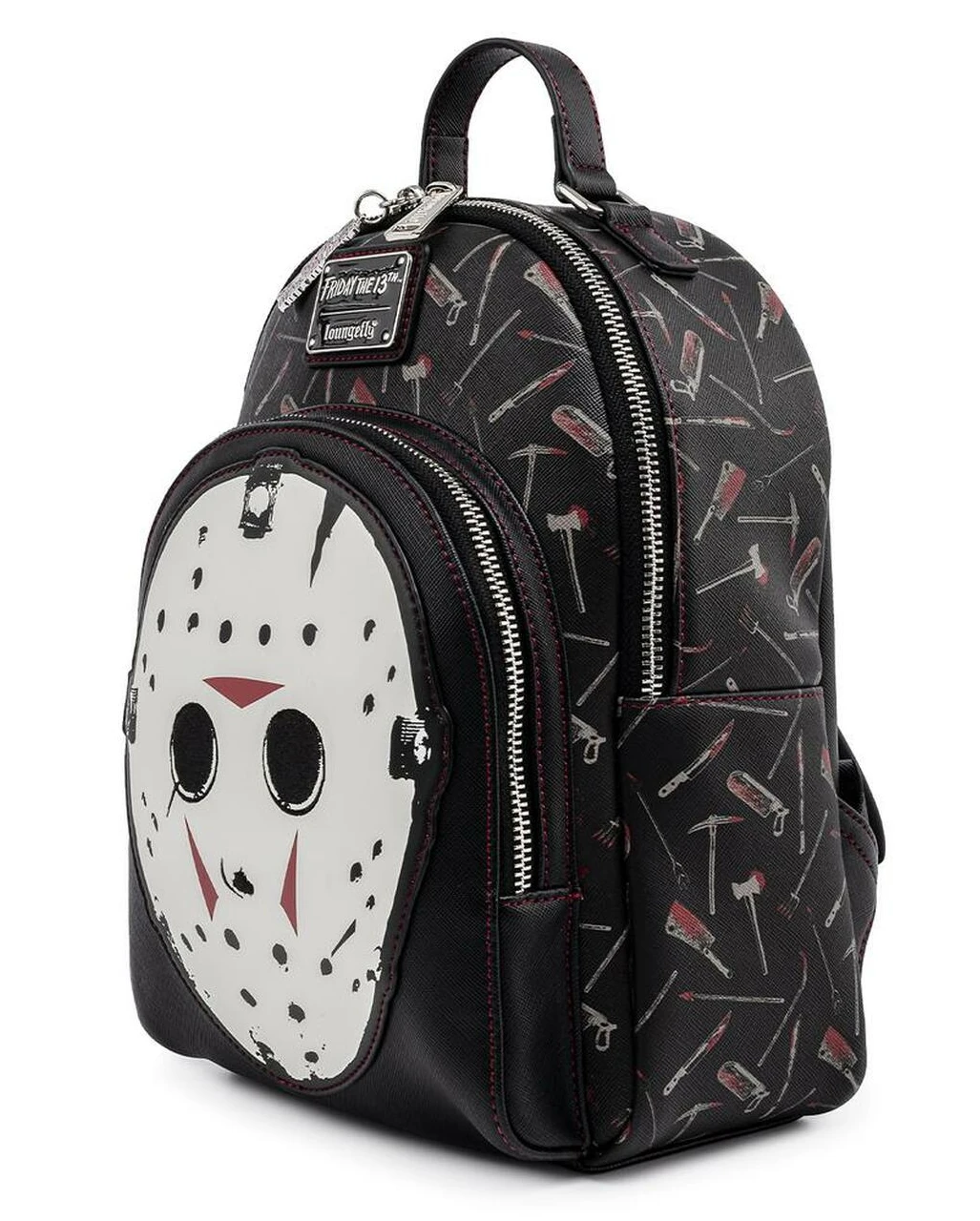 Friday The 13th Jason Mask Mini-Rucksack Von Loungefly 4 Friday The 13th Jason Mask Mini-Rucksack Von Loungefly – Bild 2