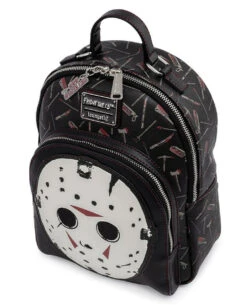 Friday The 13th Jason Mask Mini-Rucksack Von Loungefly 11 Friday The 13th Jason Mask Mini-Rucksack Von Loungefly -Cosly Verkaufsgeschäft loungefly friday the 13th jason maske mini rucksack loungefly horror backpack horror merch und geschenke 52584 3